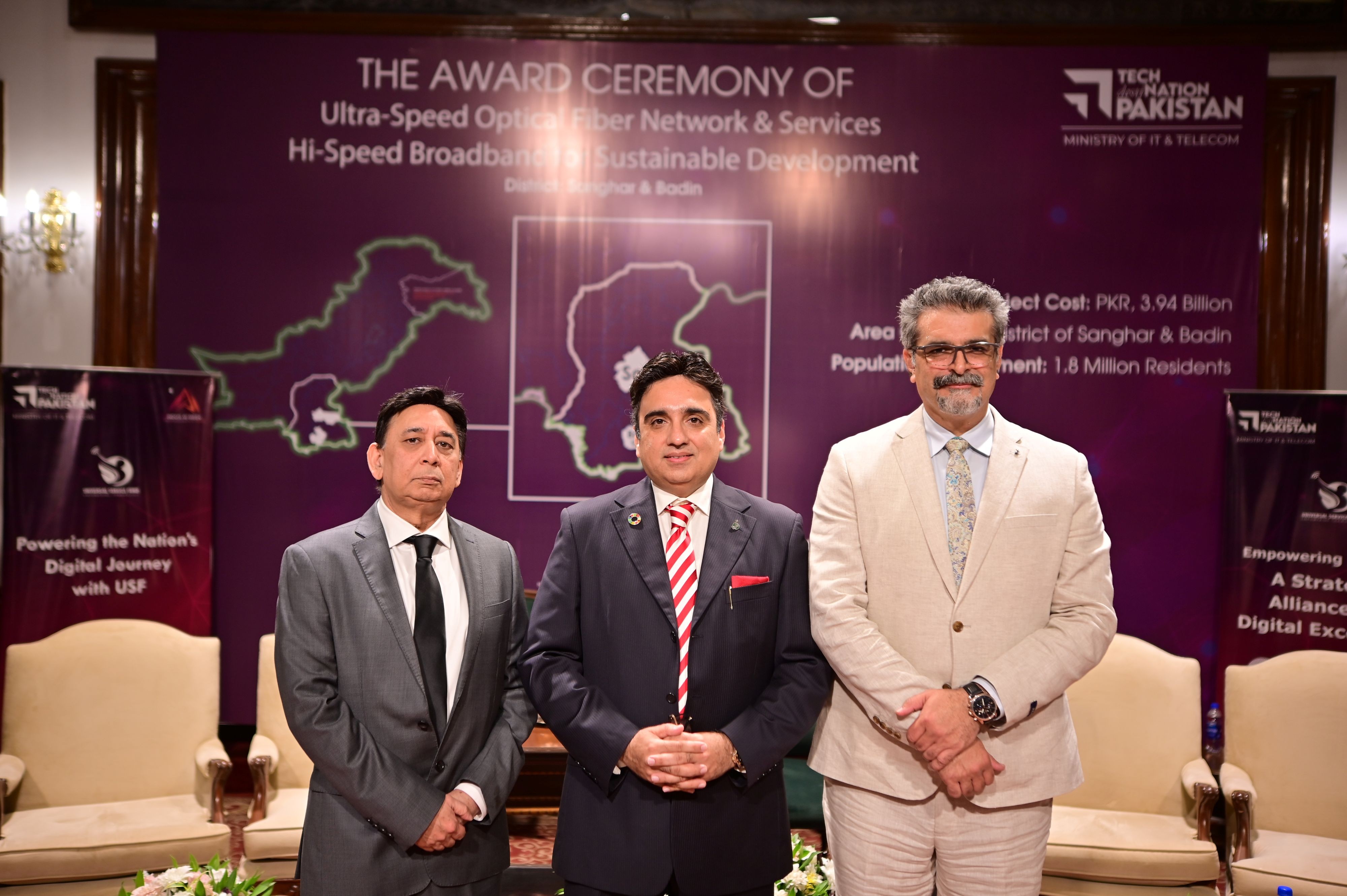 Award Signing Ceremony of USF with Jazz and Dancom in Sindh February ‘26