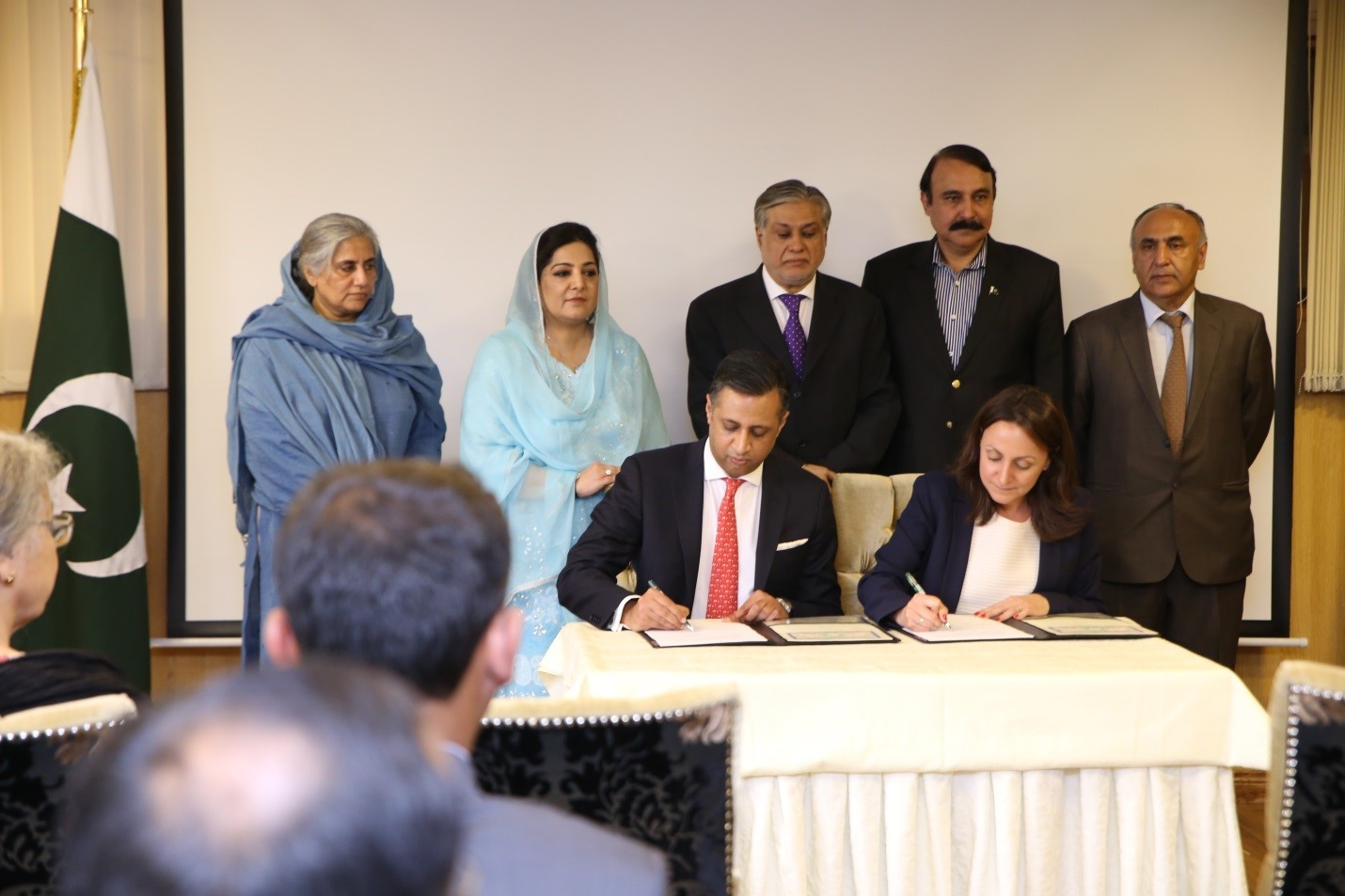 SIGNING CEREMONY HELD FOR THE PROJECT FOR ESTABLISHMENT OF COMPUTER LABS IN GOVERNMENT GIRLS SCHOOLS