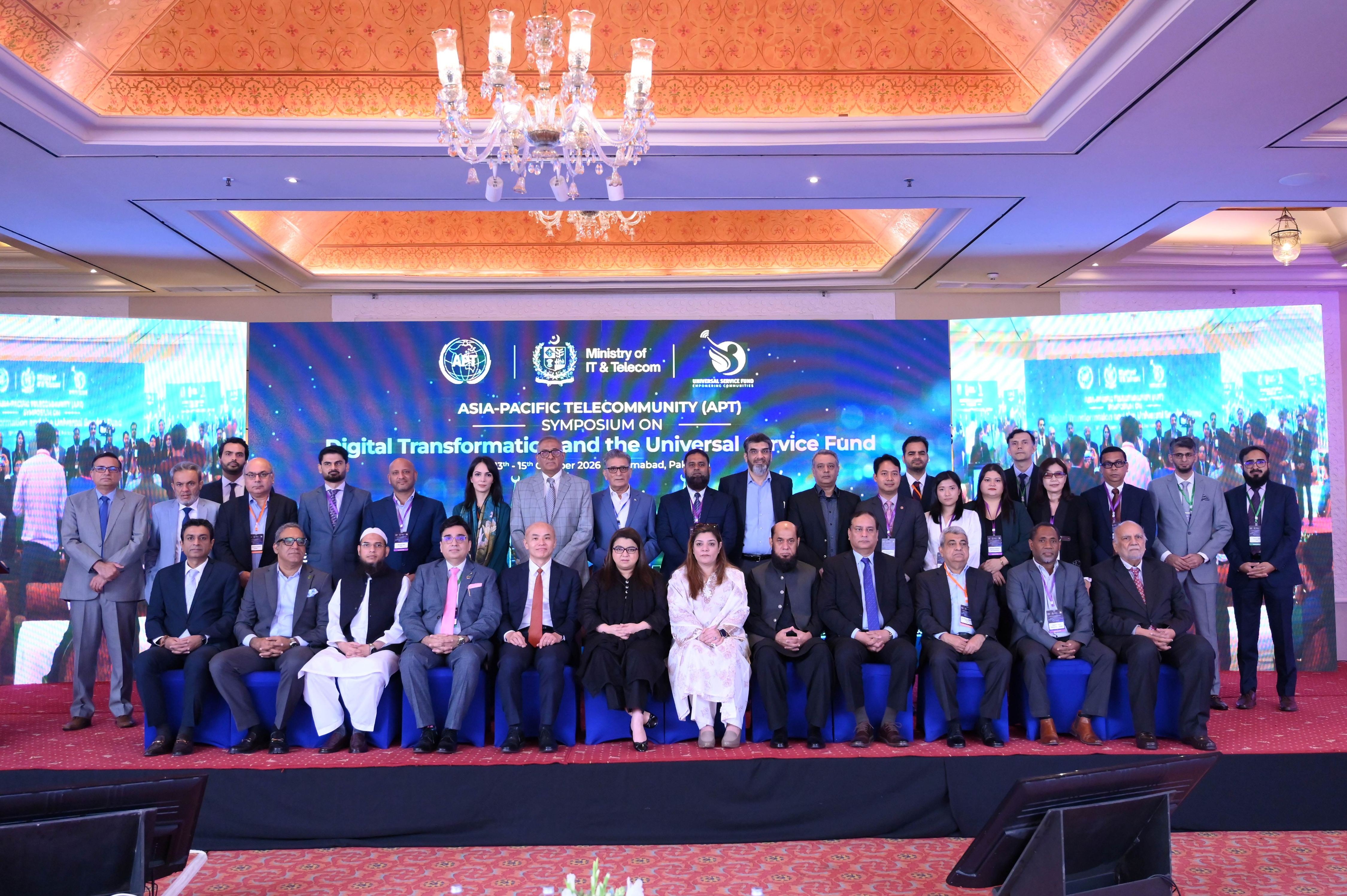REGIONAL TELECOM LEADERS UNVEIL STRATEGIC ROADMAP FOR DIGITAL INCLUSION AT INTERNATIONAL APT SYMPOSIUM IN ISLAMABAD FEDERAL IT MINISTER ANNOUNCES HISTORIC MILESTONE AS USF PAKISTAN CROSSES $1 BILLION IN DEPLOYED SUBSIDIES