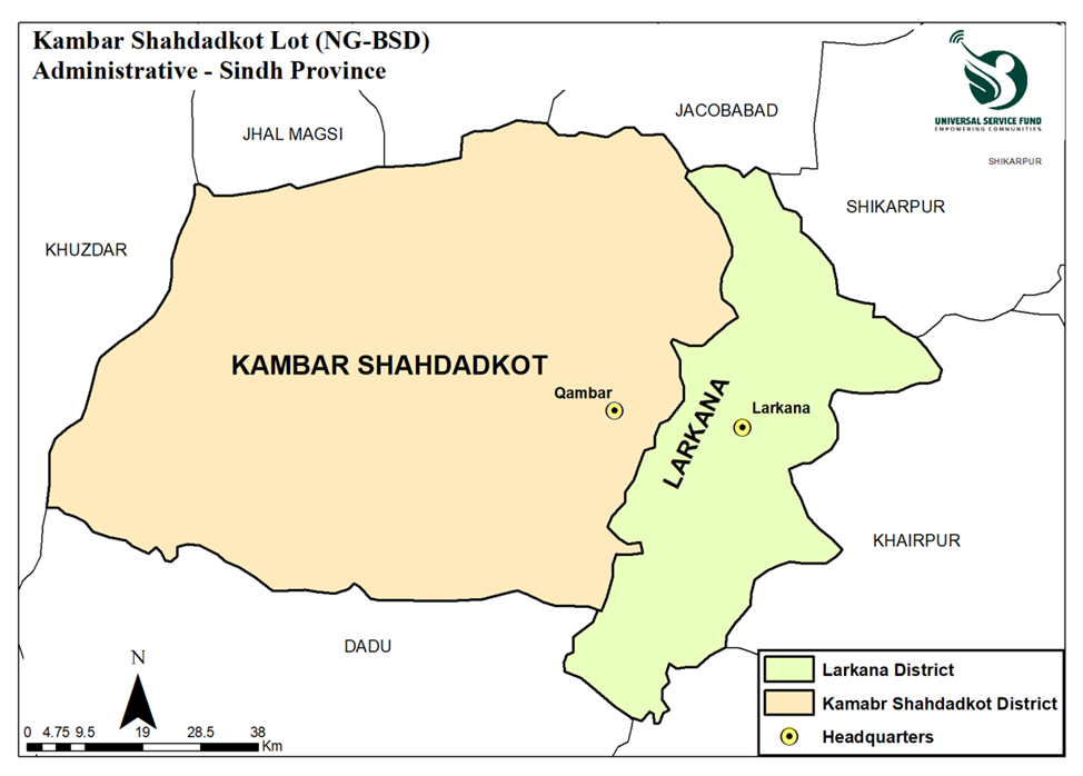 KAMBAR SHADADKOT LOT Map