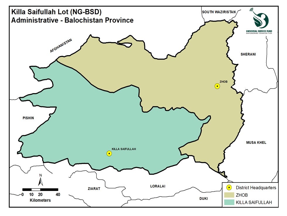 KILLA SAIFULLAH LOT Map