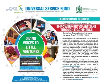 USF LAUNCHES EXPRESSION OF INTEREST FOR EMPOWERMENT OF ARTISANS THROUGH ECOMMERCE