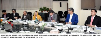 MINISTER OF STATE FOR IT AND TELECOM CHAIRED 48TH BOARD OF DIRECTORS MEETING OF USFCO